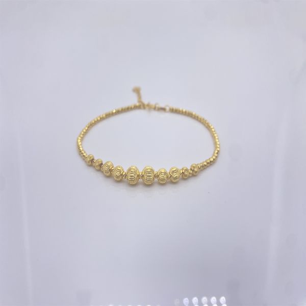 Exquisite 18K Solid Rose Gold Heart Bracelet