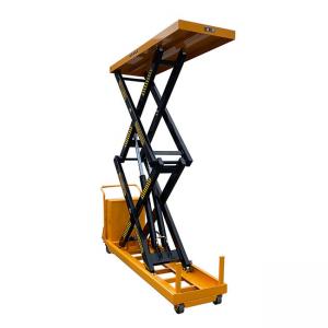 Quality 24V Battery 2 Ton Portable Scissor Lift Tables Max Height 1400mm wholesale