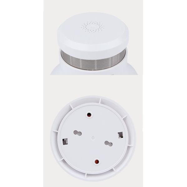 Battery Operated Smart Smoke Alarm Monitor Sound And LED Flash Alarm Output