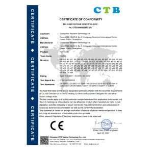 Guangzhou Haozexin Technology Ltd. Certifications