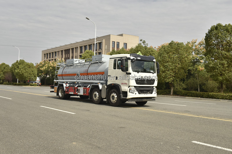 Custom Sinotruk Fuel Oil Tanker Truck 8x4 6x4 4x2 30000 Liters AW507 Aluminum Alloy