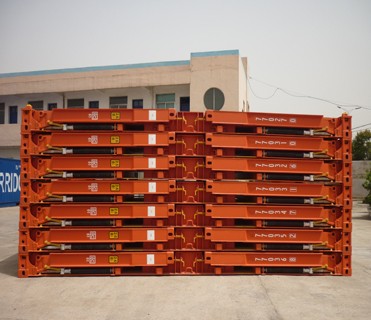 40ft 40' Steel Corten Steel Flat Rack Shipping Containers with Plywood Floor and Collapsible End Flatrack CSC Certified