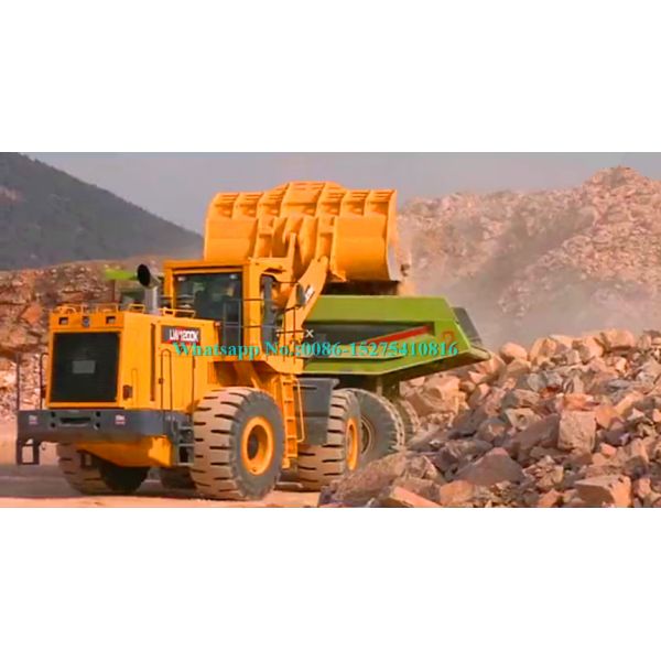 Heavy Load 12ton Large Wheel Loader XCMG LW1200K with 6.5m3 Rock Bucket use imported 418kw Cummins Engine