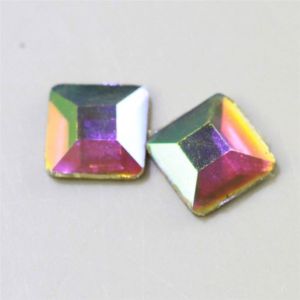 Buy cheap Square Shaped Colorful Crystal Flatback Stones Loose Non from wholesalers