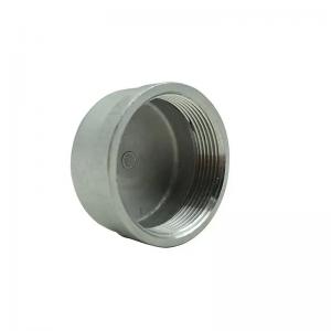 China Torispherical Head Sanitary Stainless Steel Pipe Fitting Cover Butt Welded Pipe Fitting Cap on sale