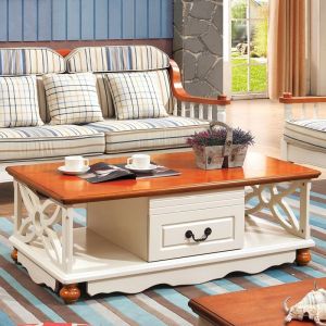 Quality Classic Design living room furniture wooden drawer tea coffee table wholesale