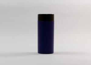 Quality Blue Matted Plastic Cosmetic Jars For Powder Metalized Cap 20g wholesale