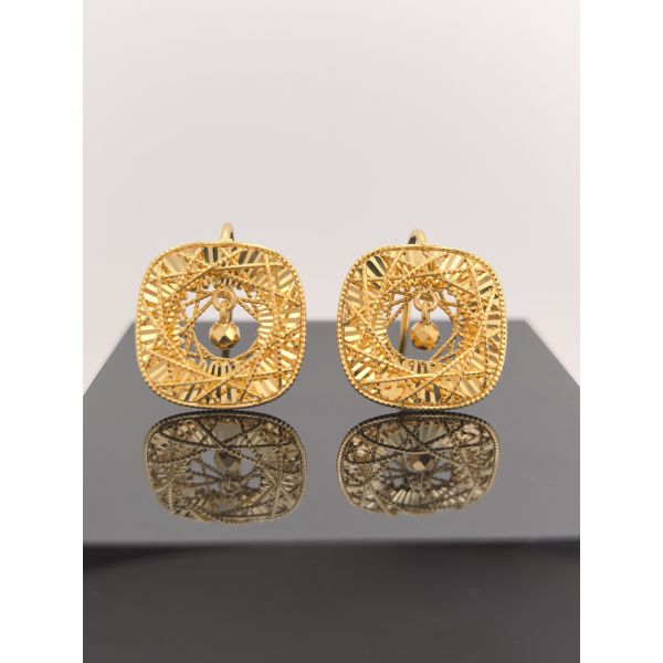 24K assorted pure gold earring new gold jewelry.