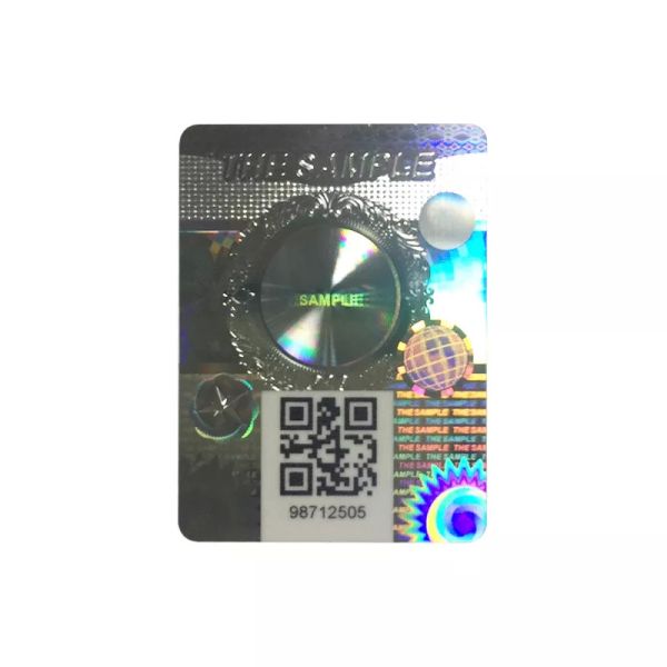 Cheap Hologram Seal Sticker Label Scratch Off  QR Code 3D Adhesive for sale