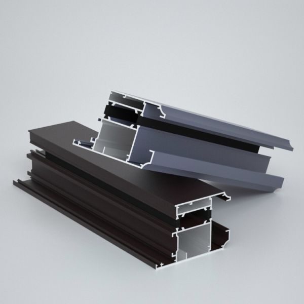 Bronze Aluminium Window Profiles Windproof For Hotel Villa Apartment