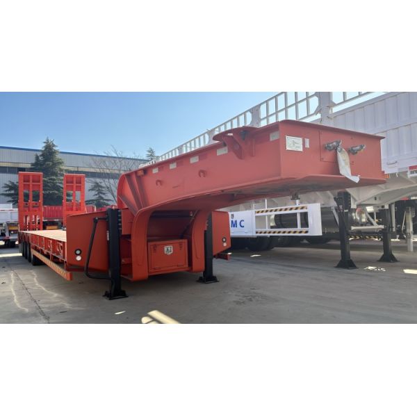 CIMC 4 Axle 100t Lowbed Trailer for Sale in Guyana | Lowbed Trailer Truck | CIMC Semi Trailer