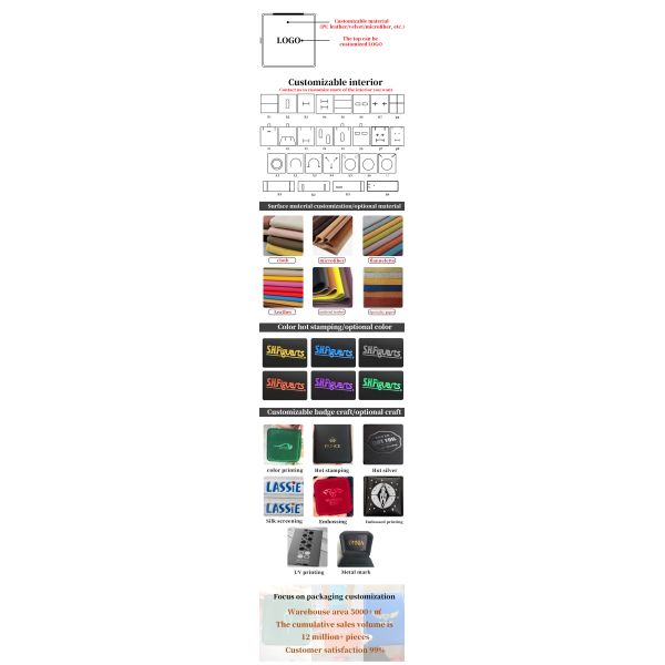 Custom Logo Rectangle Orange Leather Jewelry Box for Luxury Bracelet Necklace Storage