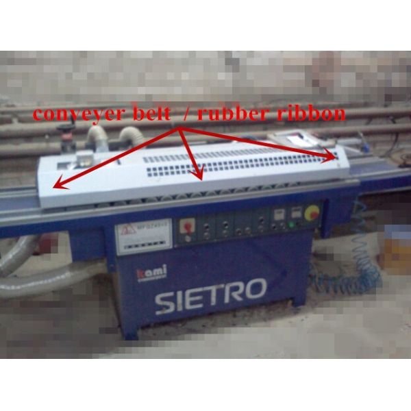 Edge Banding conveyer belt / rubber ribbon , Woodworking machine parts , Edge Banding Machine Parts