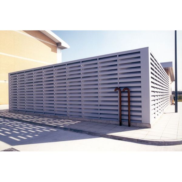 132mm High Aluminum Sun Louver Multifunctional Outdoor Louvered Shutters