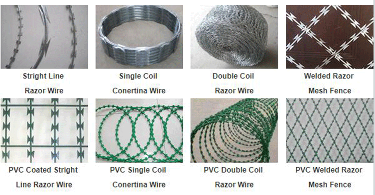 ISO9001 Stainless Steel Razor Barbed Wire Fencing 5m To 15m