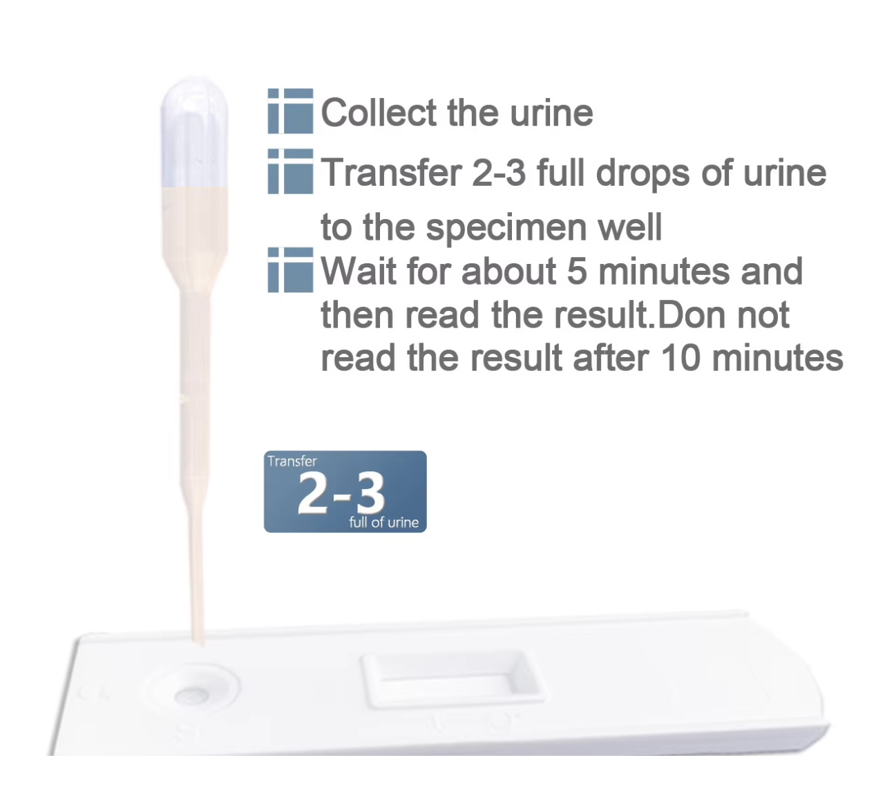 ODM Home Medical Device Consumable HCG Pregnancy Test Card 3mm 4mm