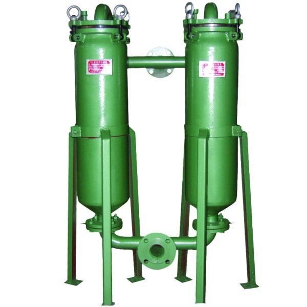 Edible Oil Filter / Duplex Bag Filter Quick Opening Structure For Cosmetic Industry