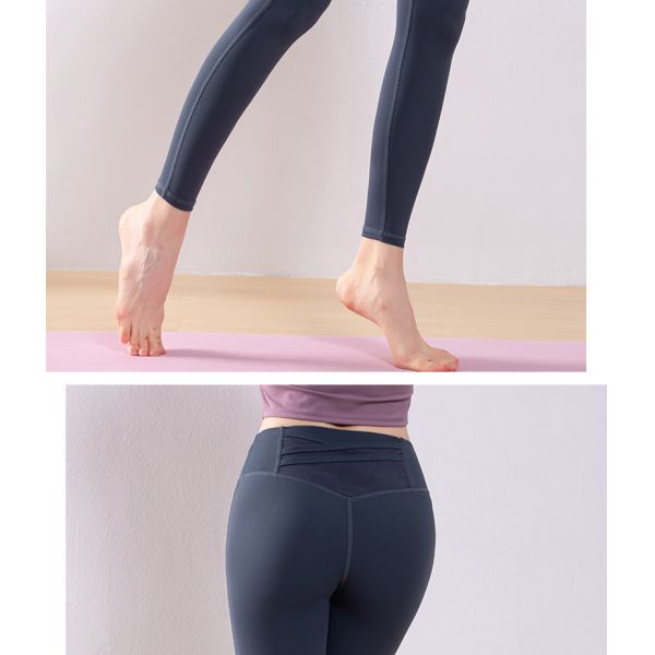Lightweight 81 Waist Breathable Yoga Pants Nylon Spandex Anti Bacterial