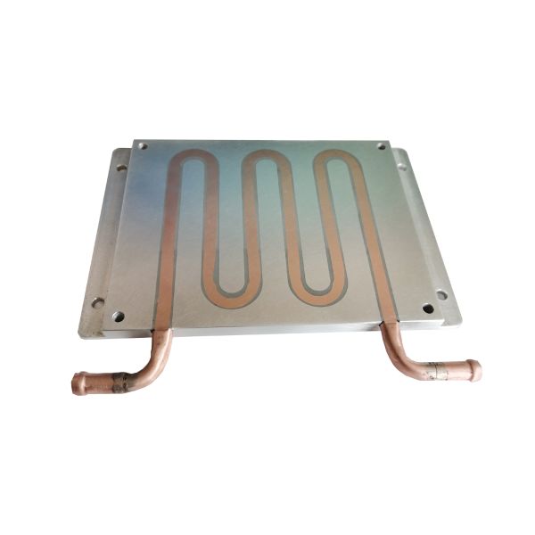 Durable Rustproof Copper Heat Sink Plate Liquid Cooling With 6 Loops
