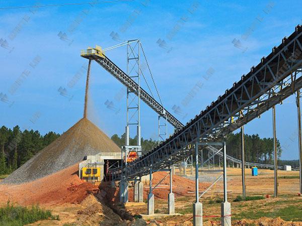 Large Indrustry rubber  Belt Conveyor Systems 660 - 1200 t/h For mining