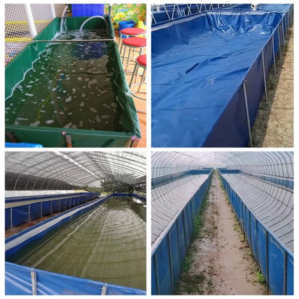 Aquaculture Pool PVC Coated Cloth COATED BANNER Tarpaulin Greenhouse Fish Pond Crayfish Koi Culture Child Water Pool