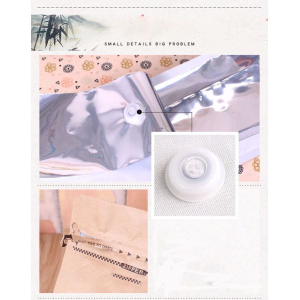 New rose gold black metalized foil pouch plastic k frost candy bag  rainbow