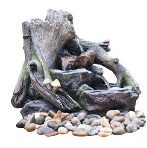 Quality SAC # S00254 Creek Stake Rock Water Fountains For Garden / Patio wholesale