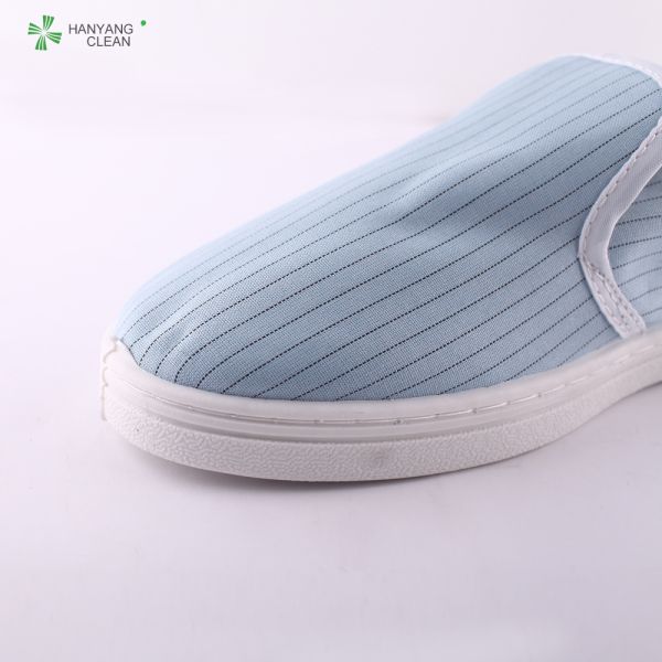 Cleanroom esd antistatic unisex pvc shoes ,hot sales sole lab work safety canvas shoe