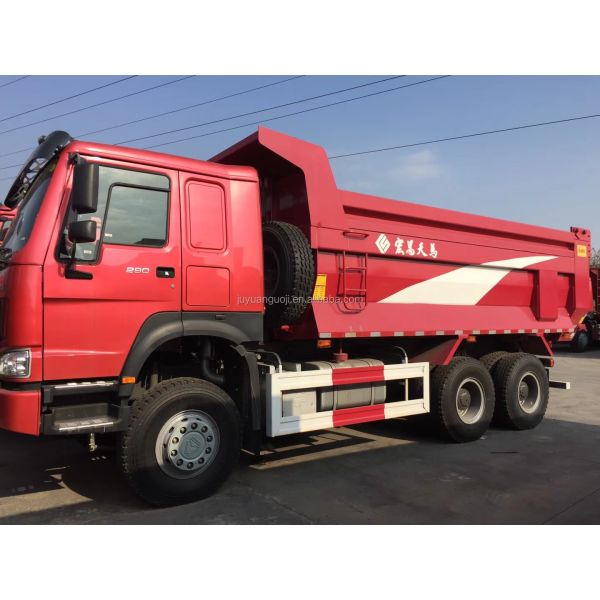 HW76 Cab WEICHAI Engine 371 Hydraulic Cylinder Dump Truck and 40 Ton Sand Tipper Trucks