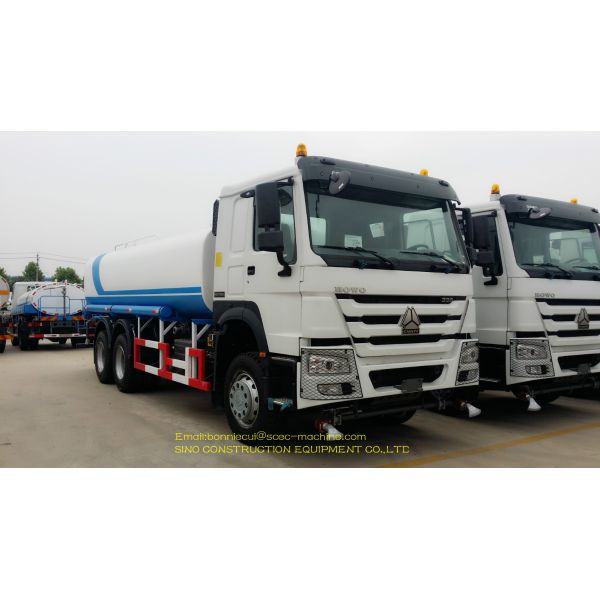 Stainless Steel Sinotruk Howo 6x4 Tractor Truck 18000 Liters Mobile Fuel Truck