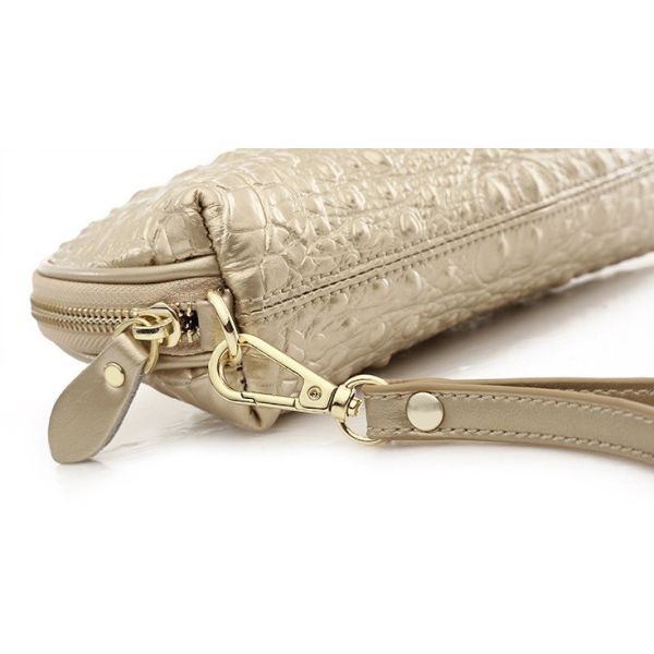 Genuine Crocodile Skin Clutch Bag
