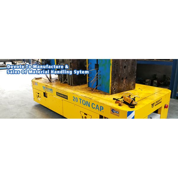 Carbon Steel Trackless Electric Material Transfer Cart for Metal Industry Apply Heavy Load