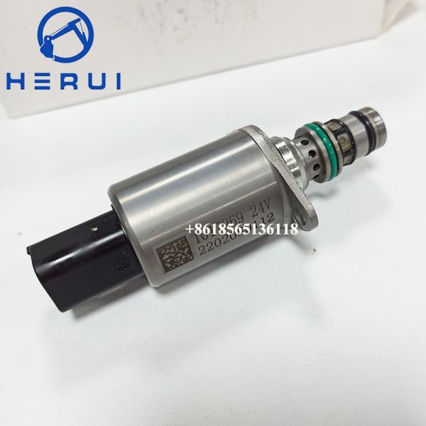 24V Solenoid Valve 1017969 SY215 SY335 SY365 Hydraulic Pump Solenoid Valve For Sany Excavator
