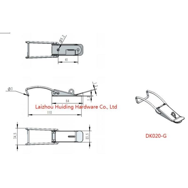 spring claw toggle latch