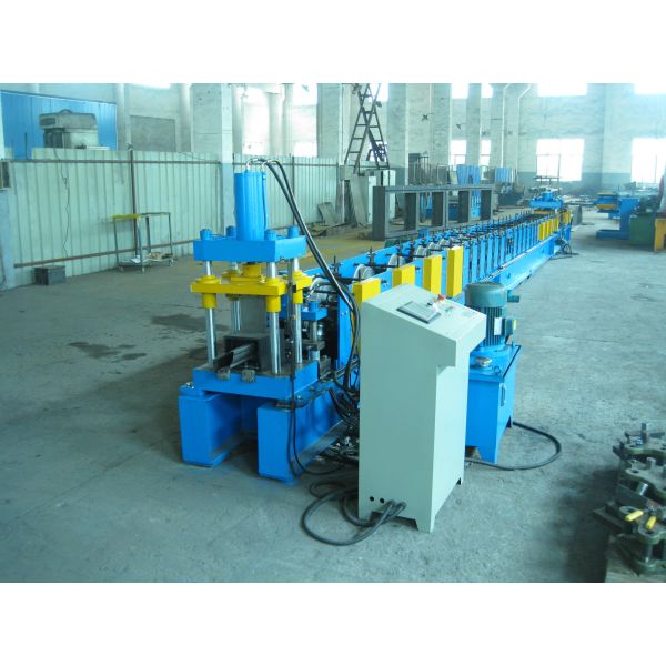 Blue 220mm Profile Width Roll Forming Machinery For Door Frame