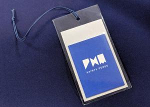 Quality Personalized Clothing Hang Tags For Garments Gifts / Recyled PVC Labels wholesale