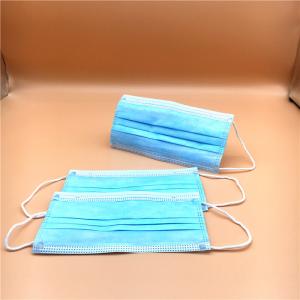 Quality Adult Non Woven Disposable Mouth Mask Office Hospital Blue Color Customized wholesale