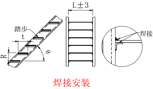 Galvanized Steel Grating Treads 60mm Pitch Bearing Bars