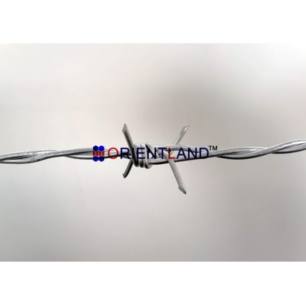 Security Hot Dipped Galvanized Barbed Wire 2.5mm For Mesh Fencing