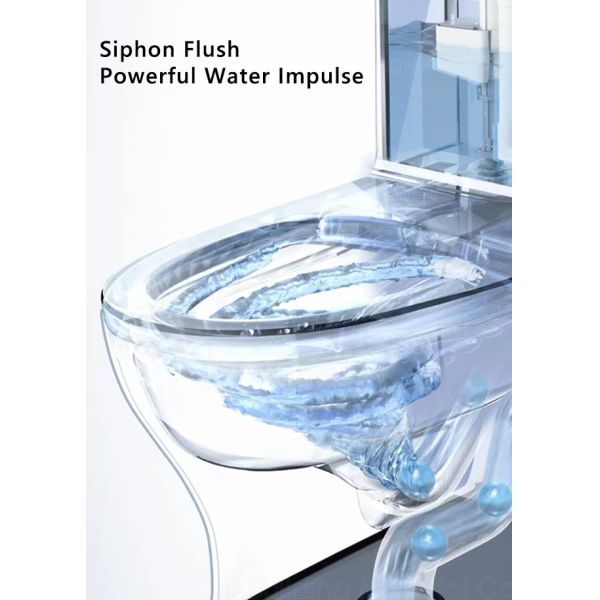 700x630x370mm Electronic Bidet Toilet Bowl Auto Cleaner Seat Smooth glazed surface