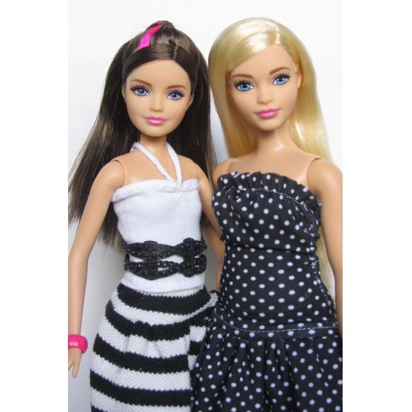 Pink Color Fashionable 11.5 inch pink collection doll dress for Dolls