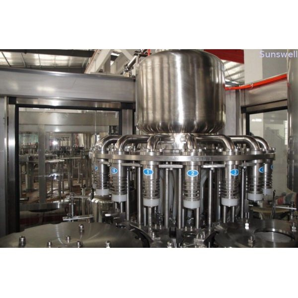 UHT Sterilizer Soft Drink Production Line , Plastic Bottle Hot Filling Machine