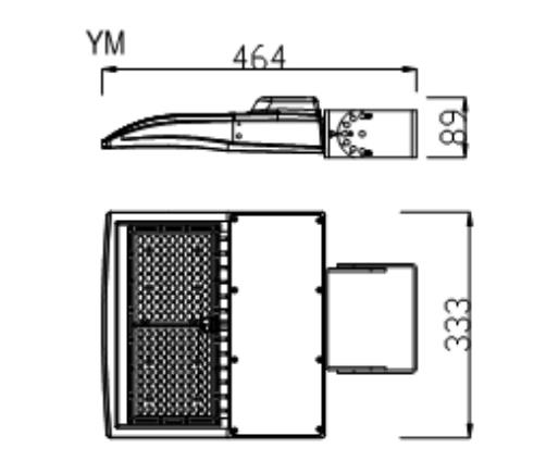 With Arm Mount LED Shoebox Fixtures 100W With 5 Years Warranty