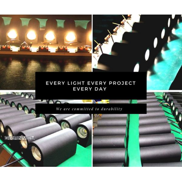 Contemporary Black Up Down Outdoor Wall Lights , Exterior Wall Sconce 2700K-6500K