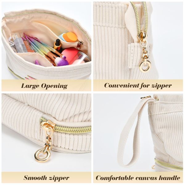 Wash bag Double layer makeup brush bag 2-in-1 Large capacity storage bag