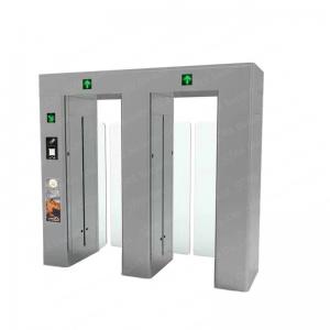 China Manufacture 304 Stainless Steel Entrance Flap Barrier Turnstile Gate And Acrylic Arms With Access Control System on sale