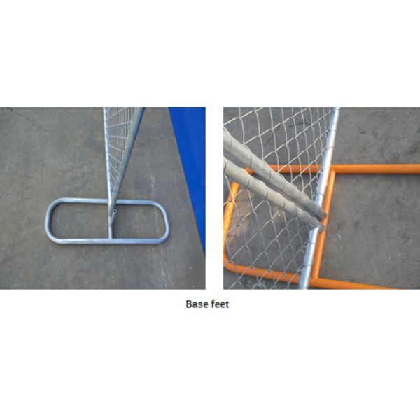 3.5mm Wire Dia Moveable Fence Panels Heat Treated Temporary Metal Fencing