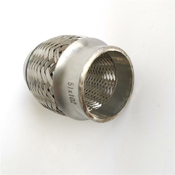 Stainless Steel 0.30mm 2.36"×8" Universal Exhaust Flex Pipe