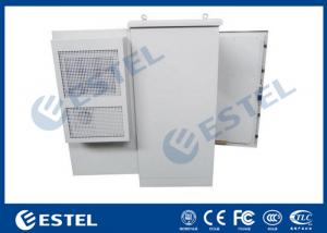 27U Air Conditioner Type Energy Saving Outdoor Communication Cabinets With One Front Door and One Rear Door
