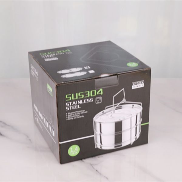 20cm 3 Layer Stainless Steel Steamer Basket Dumpling Vegetable Steamer Pot